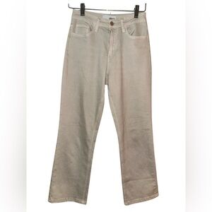 VERVET Women’s Jeans - Alyssa‎ 90s Vintage Straight Cropped - Cream - Size 24